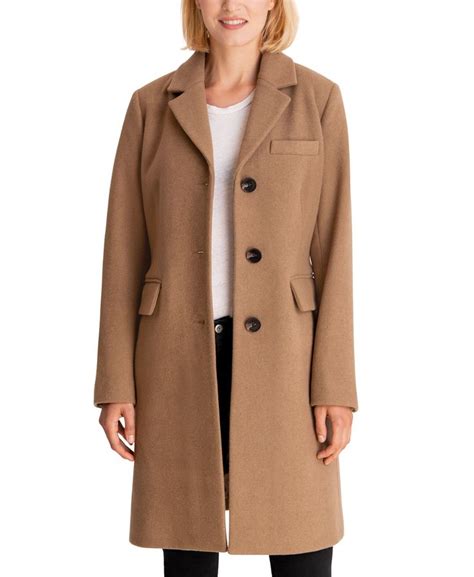 michael michael kors single-breasted walker coat|MICHAEL Michael Kors Women's Single.